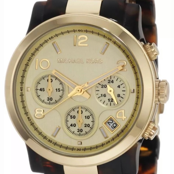 MICHAEL KORS Gold and Tortoise shell watch - Picture 9 of 9